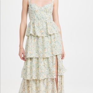 Bridesmaid Dress Blue and Green